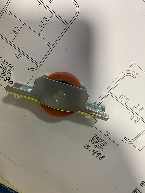 Sliding Window Roller Wheel